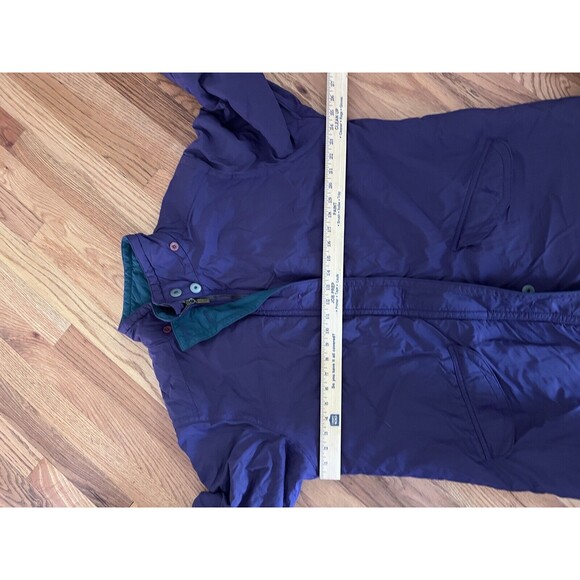 L.L. Bean Jacket Women L Jacket Parka Purple Lined No Hood Vtg 90s USA - Picture 6 of 8